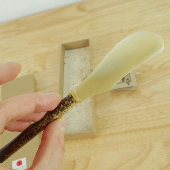 Handmade Bovine Horn Spreader Hostess Gift Cheese Butter Knife Artisan Eclectic - Picture 11 of 13